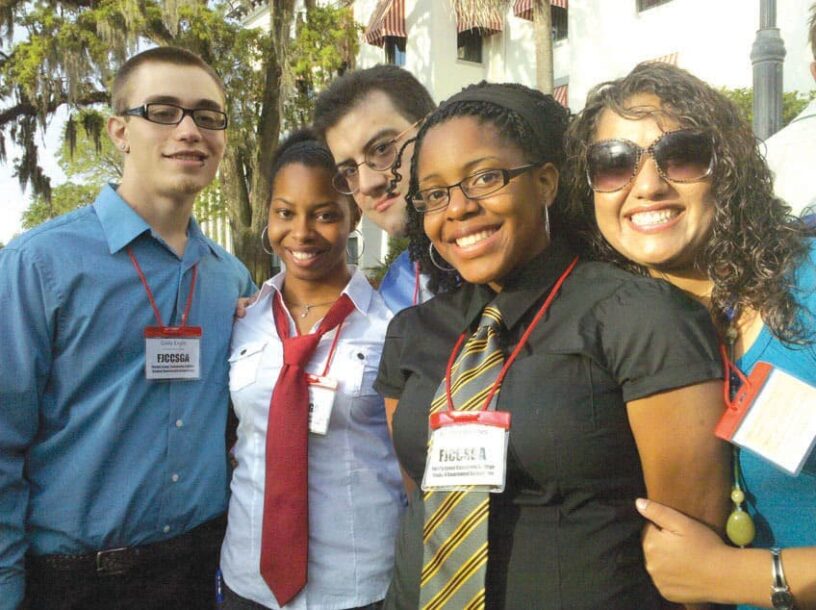 Student leaders from Pensacola State College at Rally in Tally event. Student leaders from Pensacola State College attending Rally in Tally for student engagement.