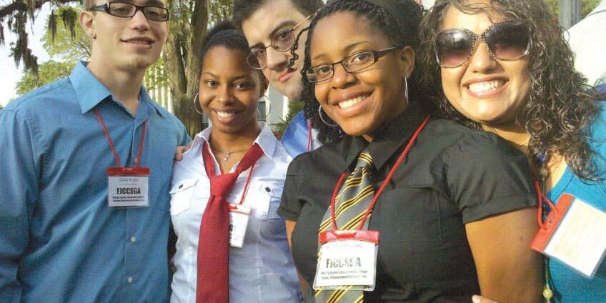 Student leaders from Pensacola State College at Rally in Tally event. Student leaders from Pensacola State College attending Rally in Tally for student engagement.