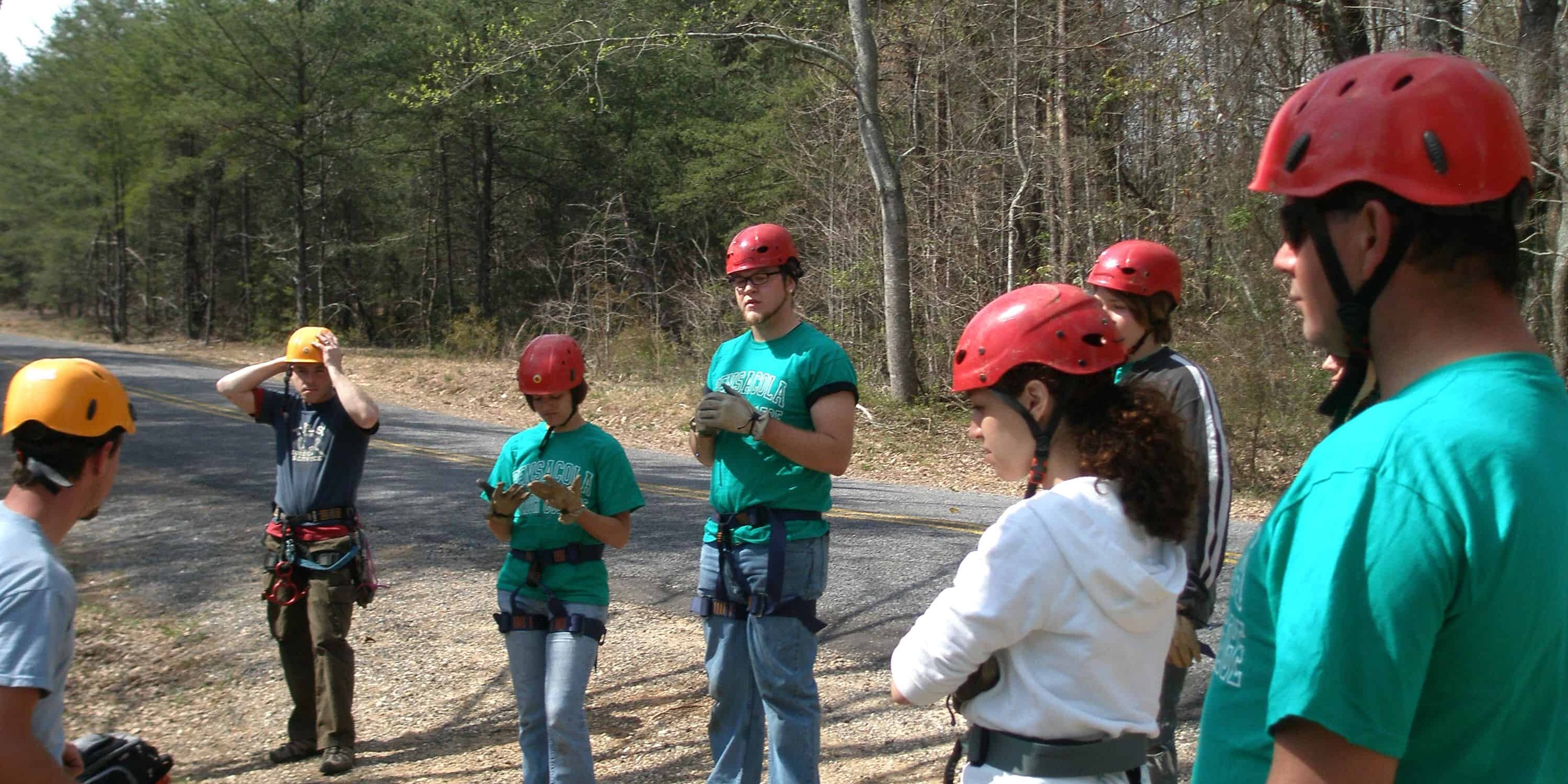 eCorsair Biology Club Nature Exploration Outdoor students exploring nature with Biology Club at eCorsair.
