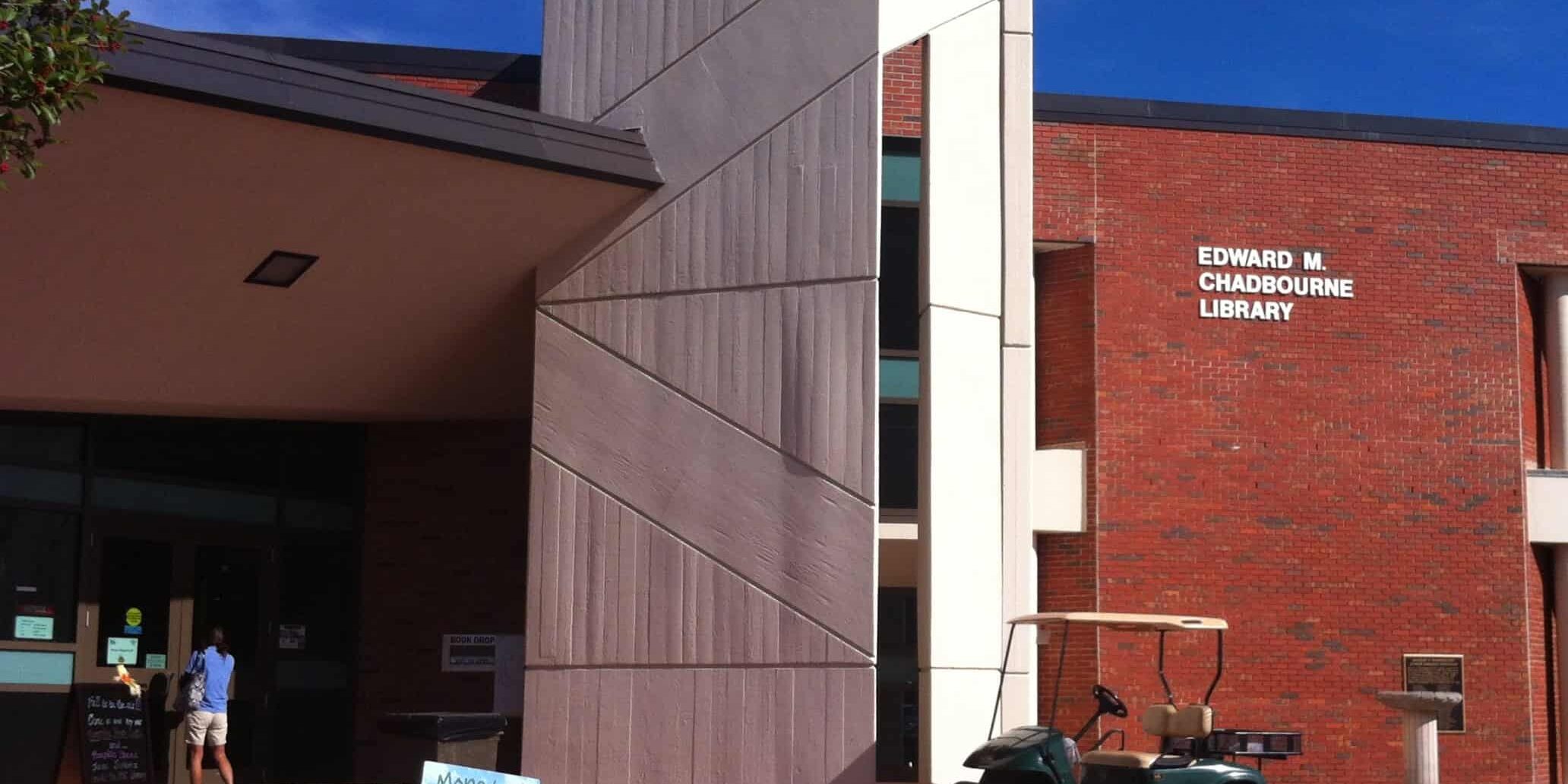 Library building at Edward M. Chadbourne, Pensacola State College.