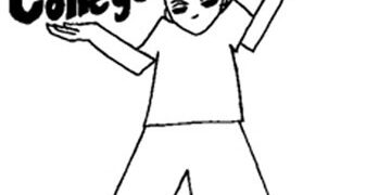 Student enjoying a snow day during college life at Pensacola State College.