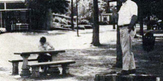 Protests at PJC’s Free Speech Zone Person speaking at PJC free speech area.