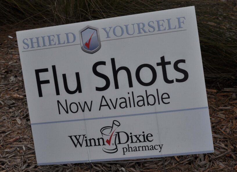 Flu shot availability at Pensacola State College for seasonal protection.