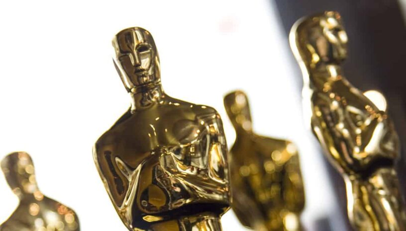 Oscar Award Statues for 2015 Oscars ceremony Golden Oscar statues representing the 2015 Oscars awards ceremony.