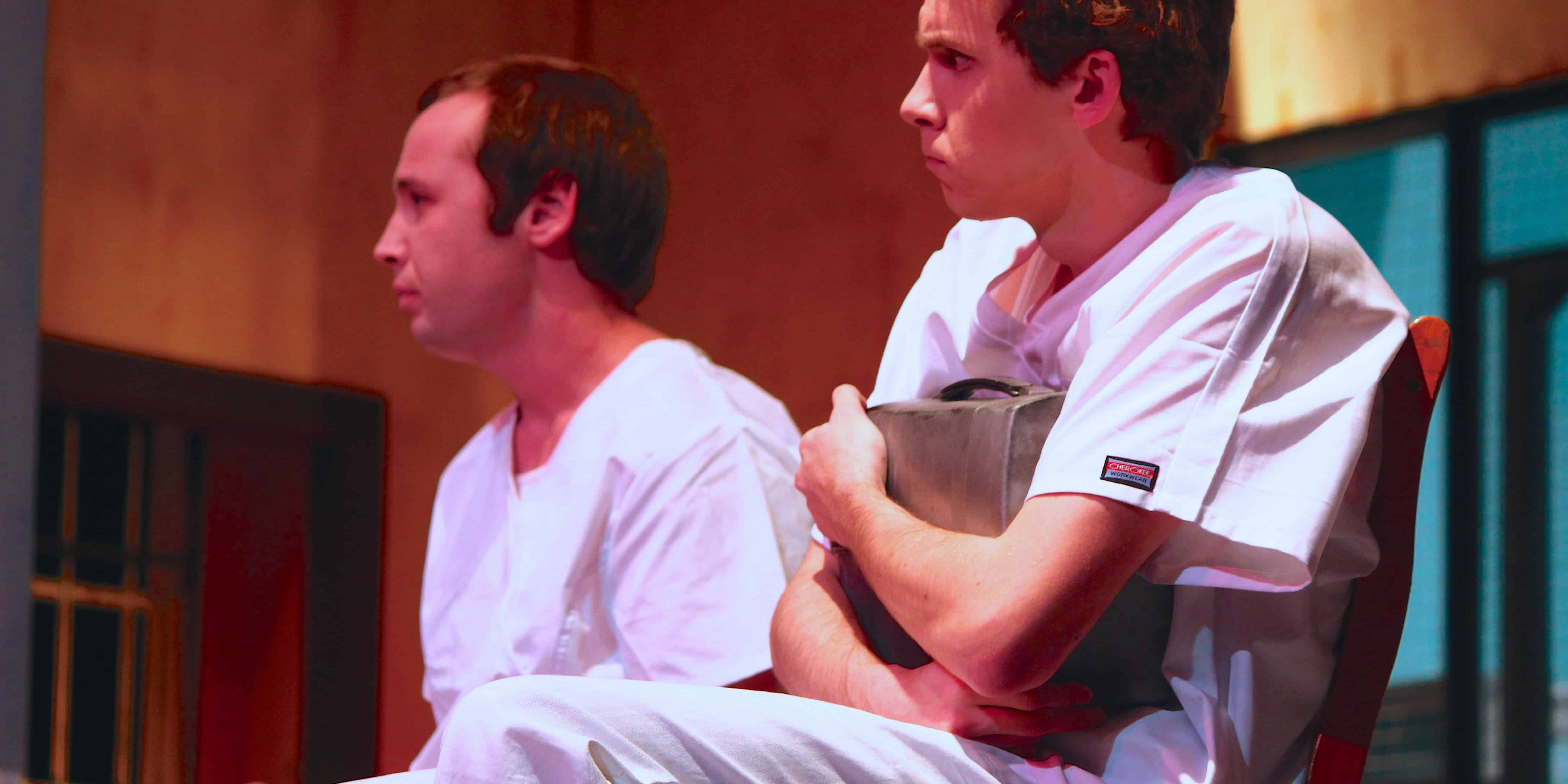 Students performing in ECorsair theater production at Pensacola State College.