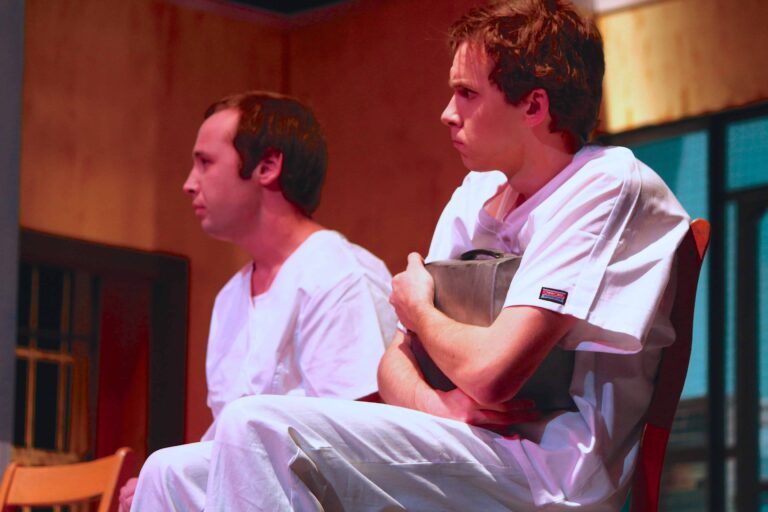 Students performing in ECorsair theater production at Pensacola State College.