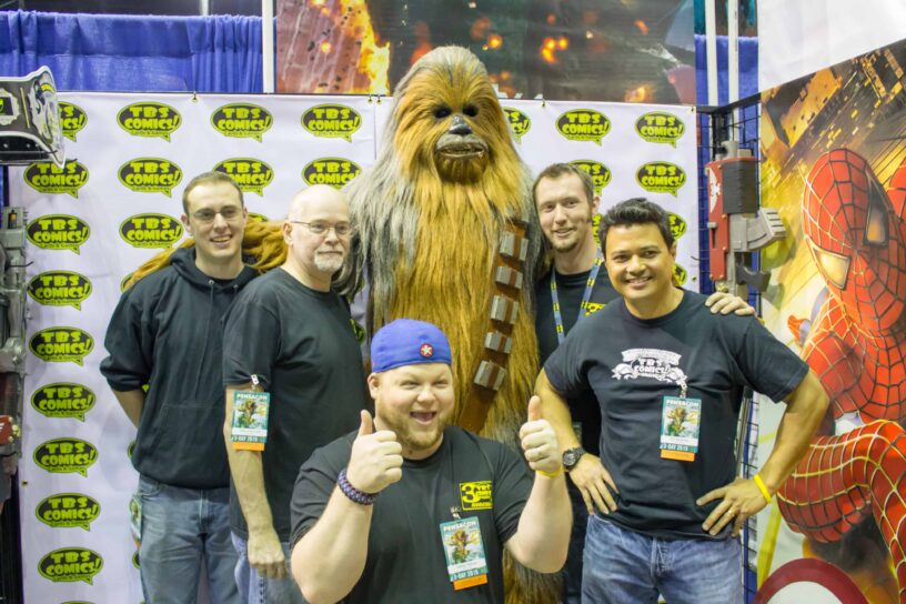 Star Wars Cosplayers at Pensacon Group of cosplayers dressed as Star Wars characters at Pensacon event.