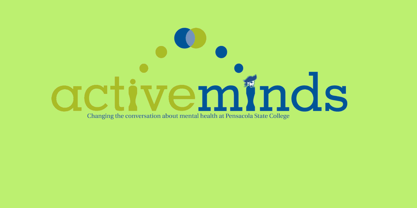 Active Minds program promoting mental health awareness at Pensacola State College.