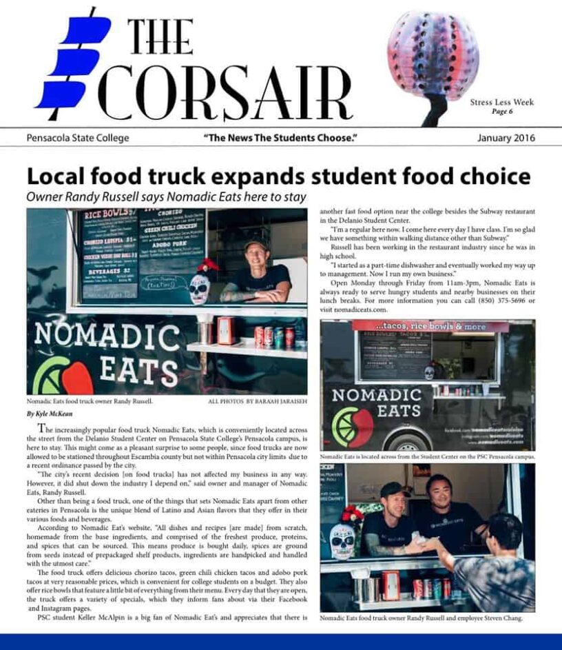 Alternative food options expand student choices at Pensacola State College.