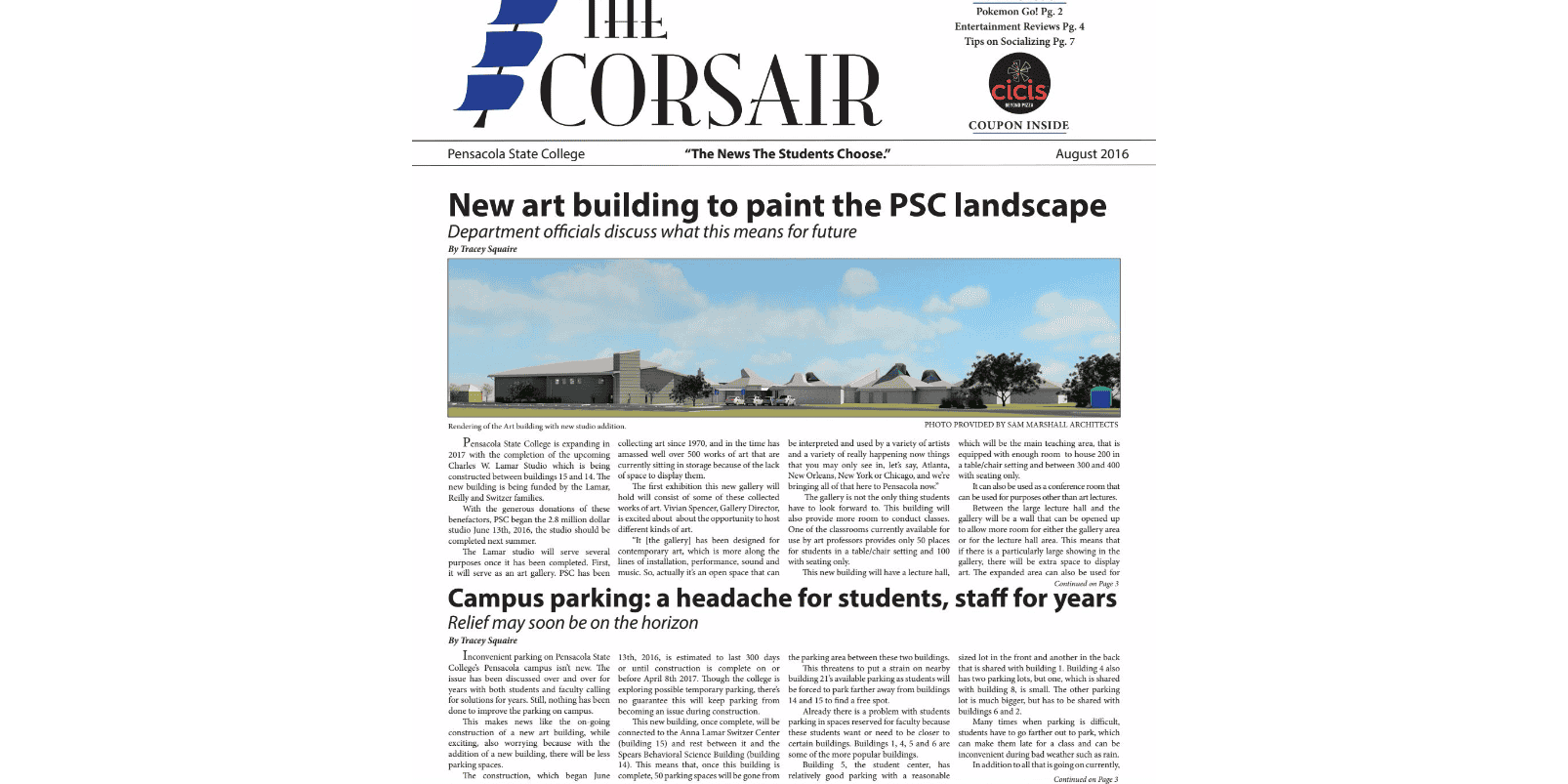 ECSair newsprint cover from August 2016 print issue.