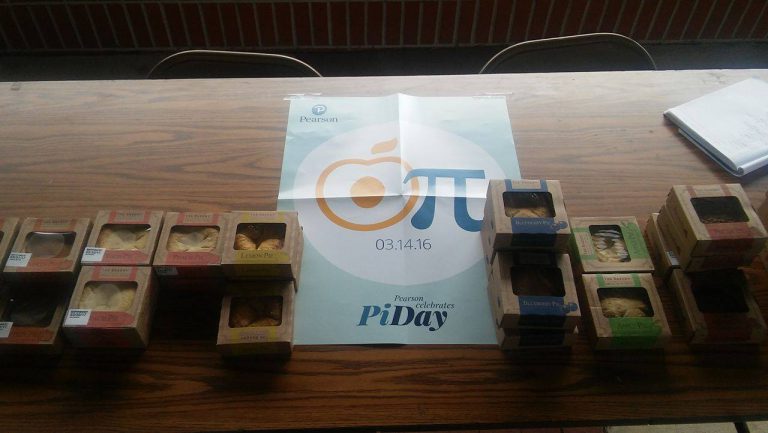 Pi Day celebration with eCorsair products at Pensacola State College.