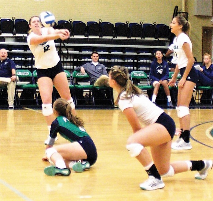 Pirates Volleyball Team wins in double header, fall short in play-in game