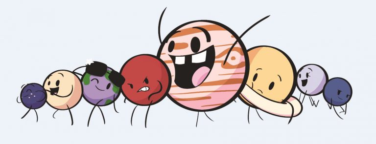 ECorsair logo featuring animated characters representing science and learning.