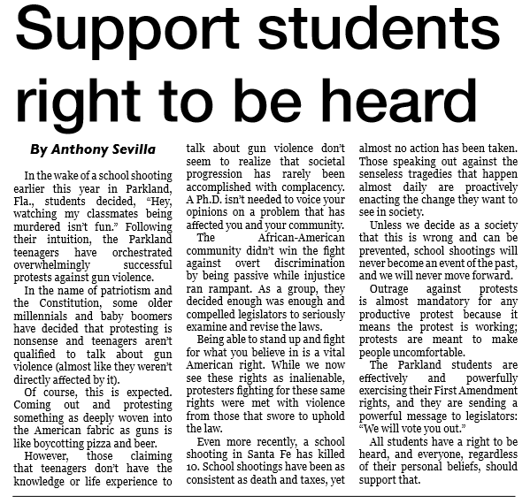 Support students’ right to be heard