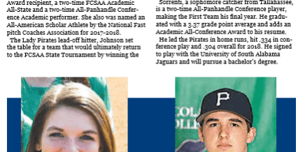 PSC Athletics 2017-18 Scholar-Athlete award winners with student athletes and coaches.