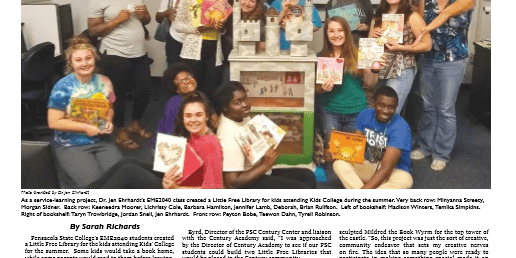 ECorsair literacy bookshelf promotes reading and creativity among students.