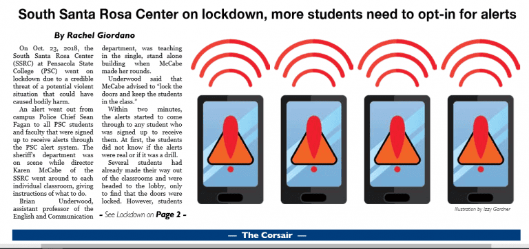 South Santa Rosa Center on lockdown, students urged to opt-in for alerts. Stay informed during emerg.