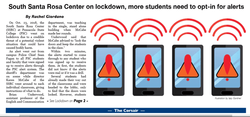 South Santa Rosa Center on lockdown, students urged to opt-in for alerts. Stay informed during emerg.