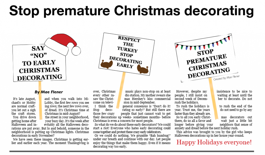 Stop premature Christmas decorating – eCorsair