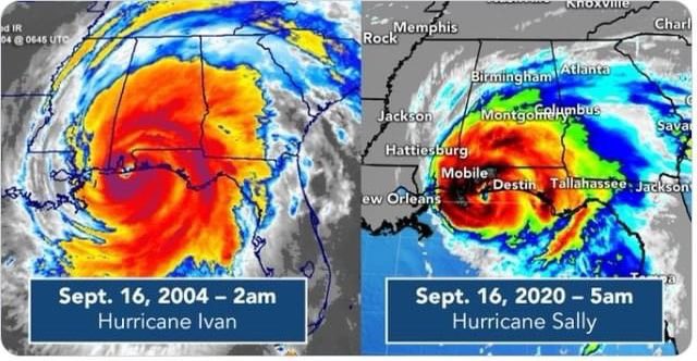 Hurricane Sally makes landfall 16 years after Ivan