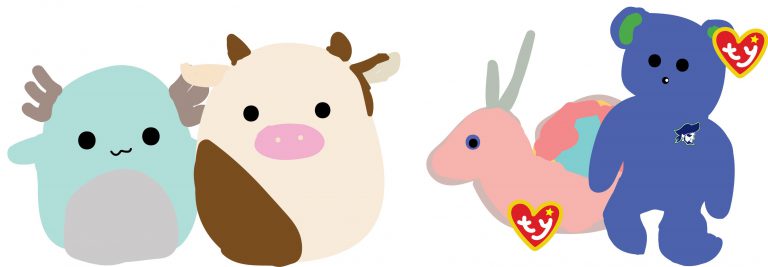 Ty Beanie Babies plush toys showcasing adorable animal characters for collectors.