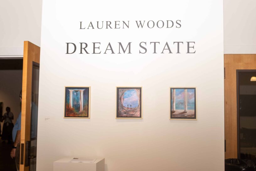 Dream State Art Exhibition at eCorsair, Pensacola State College. Dream State art exhibition featuring Lauren Woods' landscape paintings.