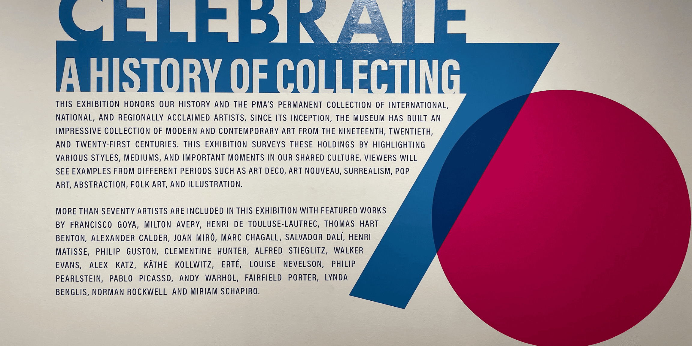 Celebration of 70 years of Pensacola art at the Pensacola Museum of Art. Highlighting local artists.