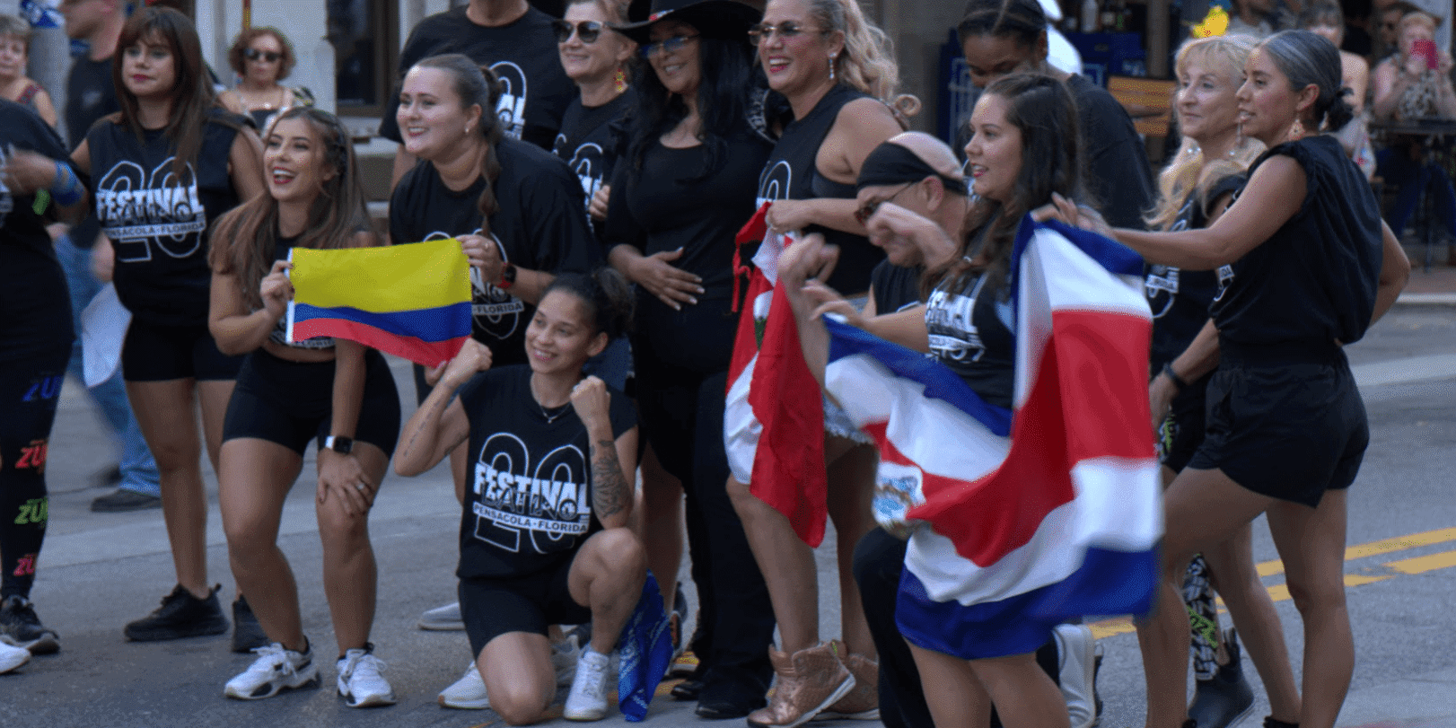 ECorsair group celebrating at Gallery Night event.