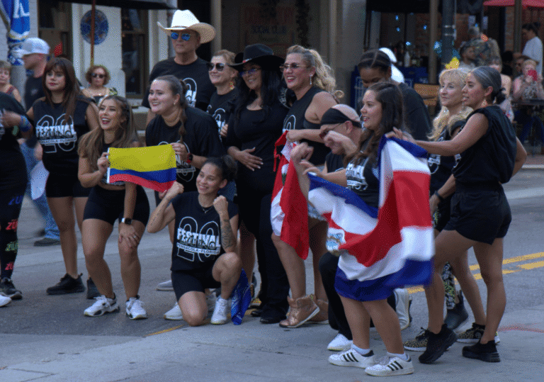 ECorsair group celebrating at Gallery Night event.