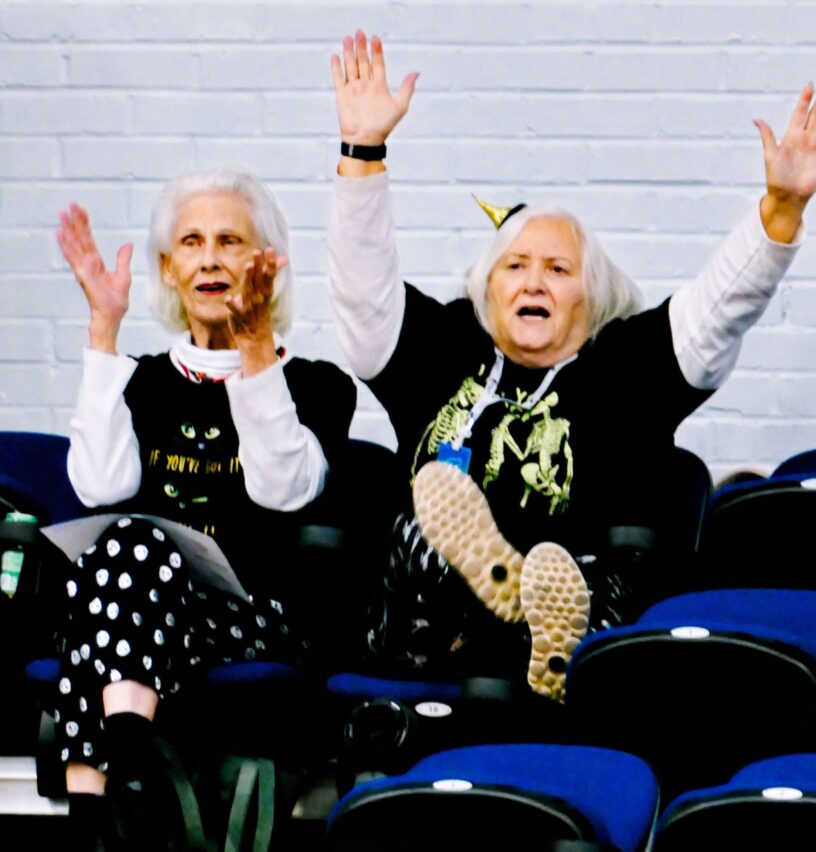 Pirates celebrating at an event. Pirates celebrating at an event, capturing enthusiasm and fun for eCorsair program.