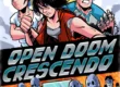 Animated characters from "Open Doom Crescendo" movie poster.