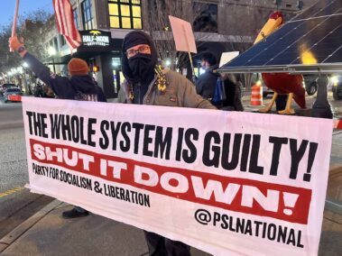 Decorative image of Pensacola ICE protest.