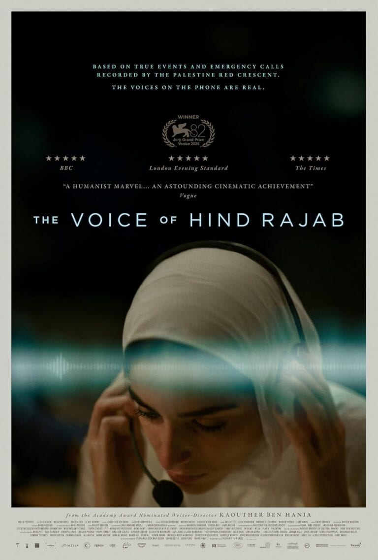 Image of movie poster for The Voice of Hind Rajab.
