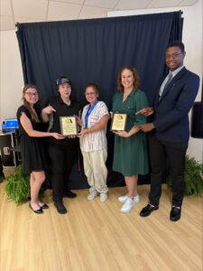 PSC Forensics team holding awards